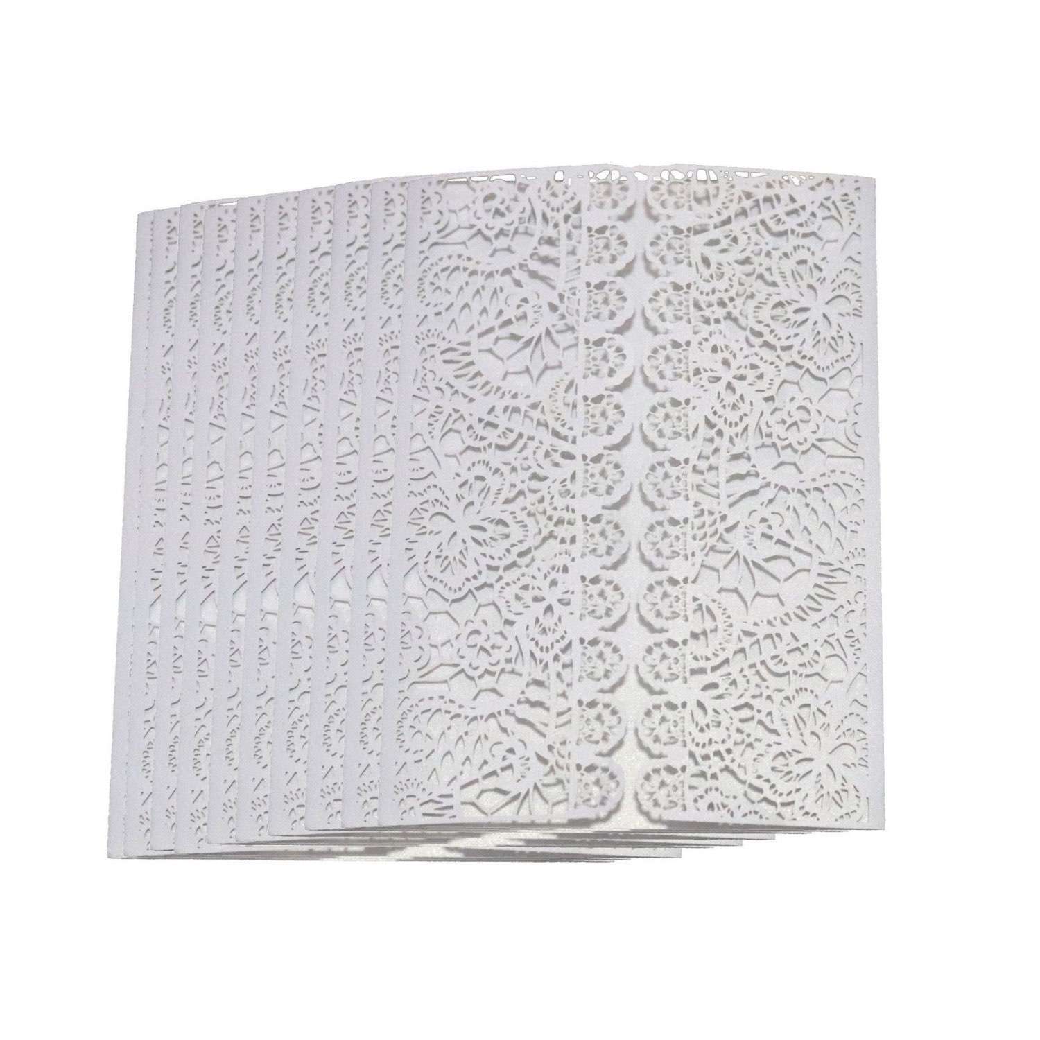 Wholesale Invitation Holder Laser Cut Paper Holiday Greeting Card Latest Wedding Invitation